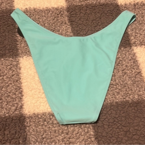 New Forever 21 Women’s Aqua Blue Turquoise Bikini Bottoms Size Large NWT - Picture 4 of 5